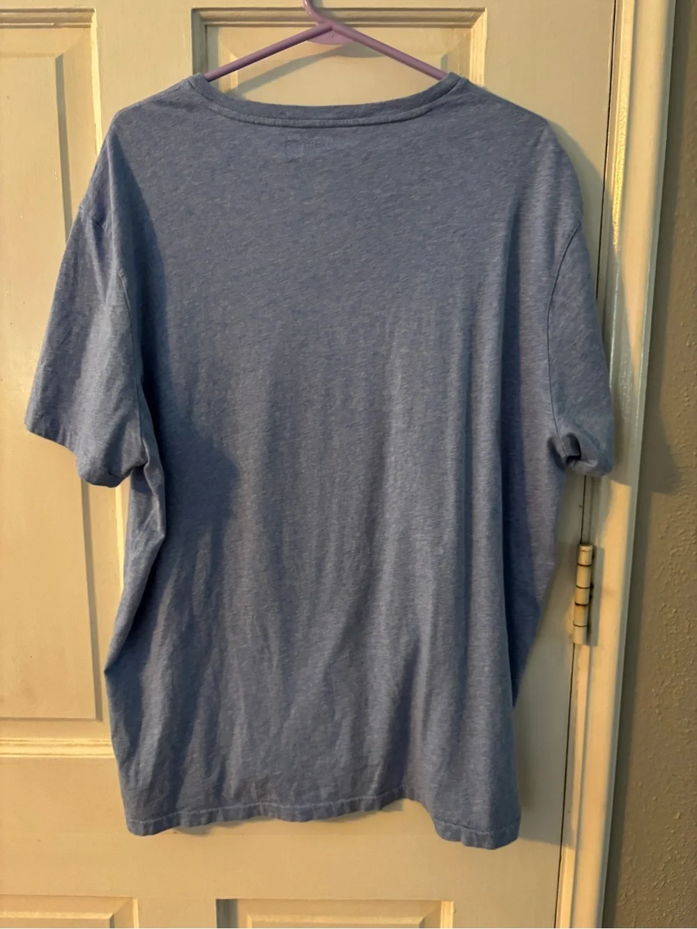 Polo Ralph Lauren Men's Blue Solid Logo V-Neck Short Sleeve T-Shirt XXL